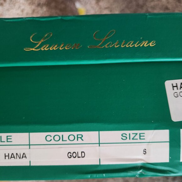 Lauren Lorraine "Hana" Gold Embellished Boots. NIB. Size 6 - Picture 8 of 9
